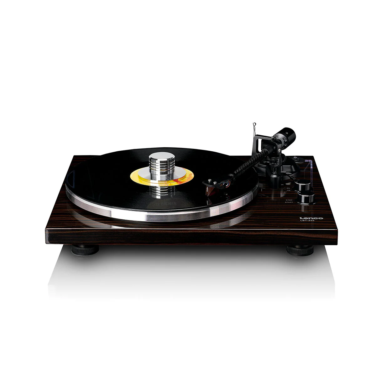 Lenco LBT-345 Bluetooth Turntable w/ Ortofon 2M Red - Image 6