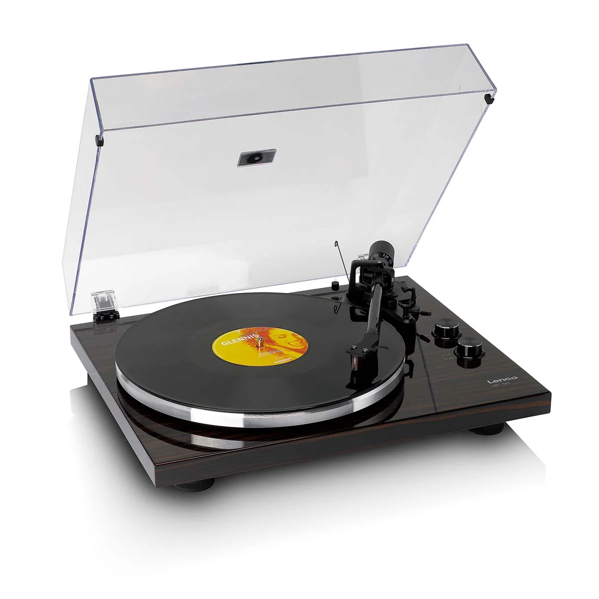 Lenco LBT-345 Bluetooth Turntable w/ Ortofon 2M Red - Image 9