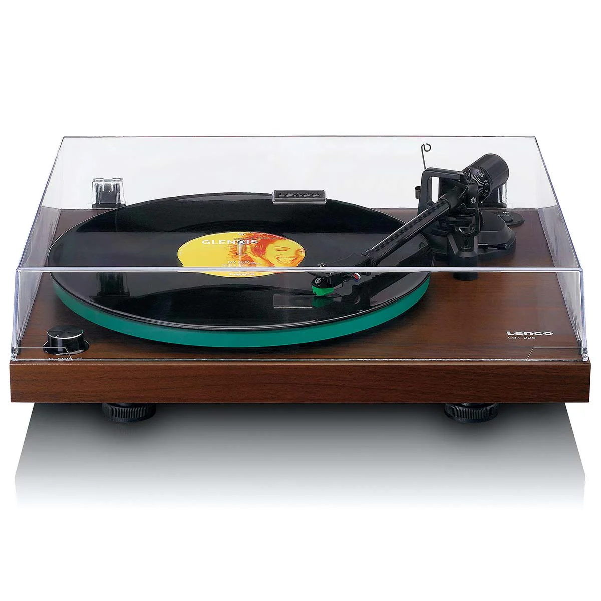 Lenco LBT-225 Bluetooth Turntable w/ Glass Platter and AT-VM95E Cartridge - Image 5