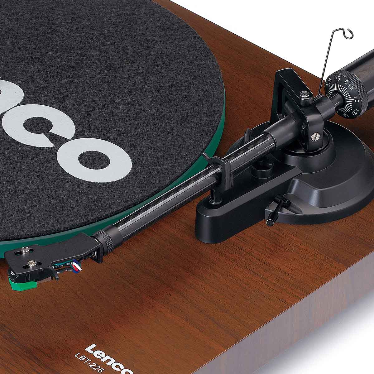 Lenco LBT-225 Bluetooth Turntable w/ Glass Platter and AT-VM95E Cartridge - Image 7