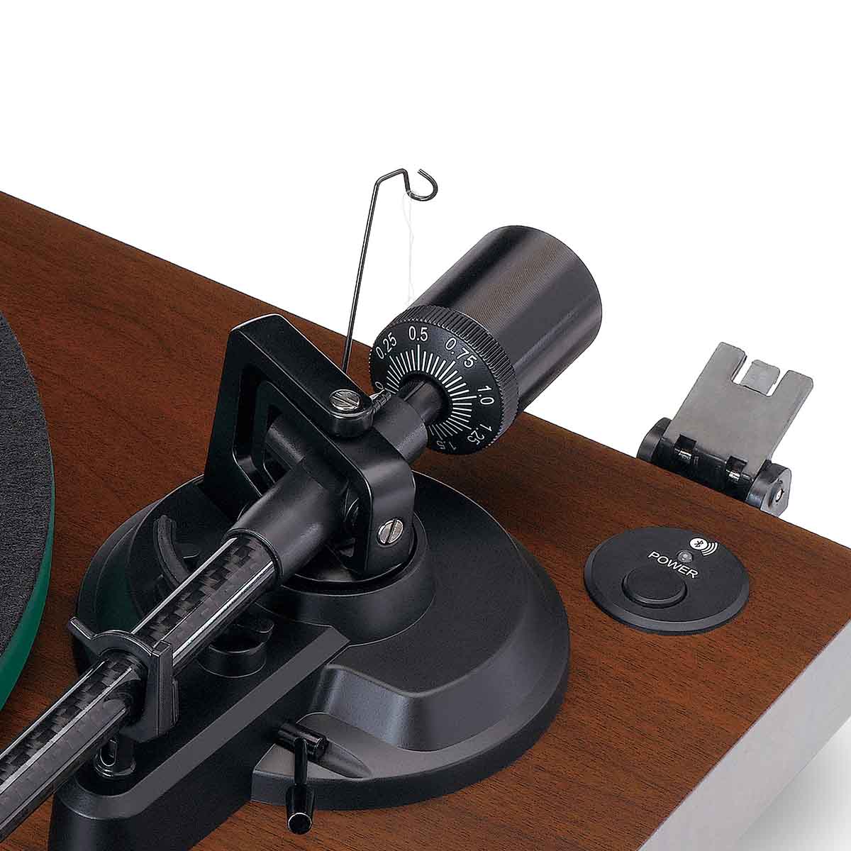Lenco LBT-225 Bluetooth Turntable w/ Glass Platter and AT-VM95E Cartridge - Image 8