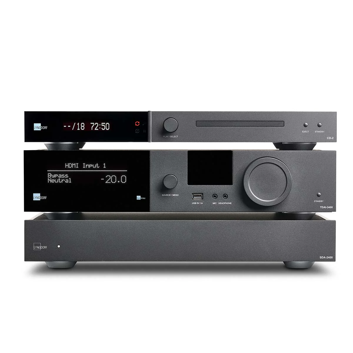 Lyngdorf SDA-2400 Power Amplifier Including Trigger Cable & Rack Mount, 4 RU - Image 6