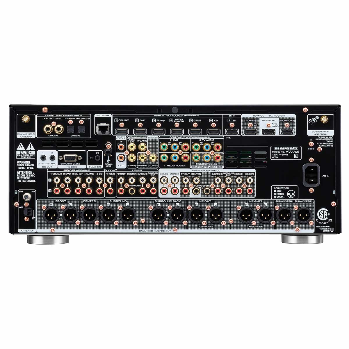 Marantz AV7706 11.2 8K Ultra HD Surround Pre-Amplifier - Image 3