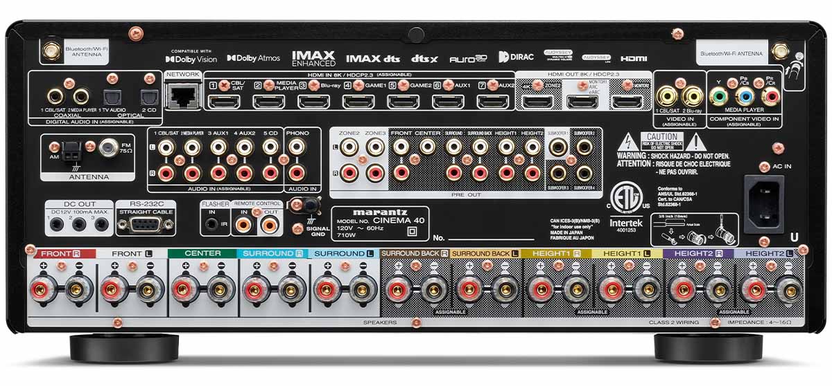 Marantz CINEMA 40 9.4 Channel Home Theater Receiver - Image 7