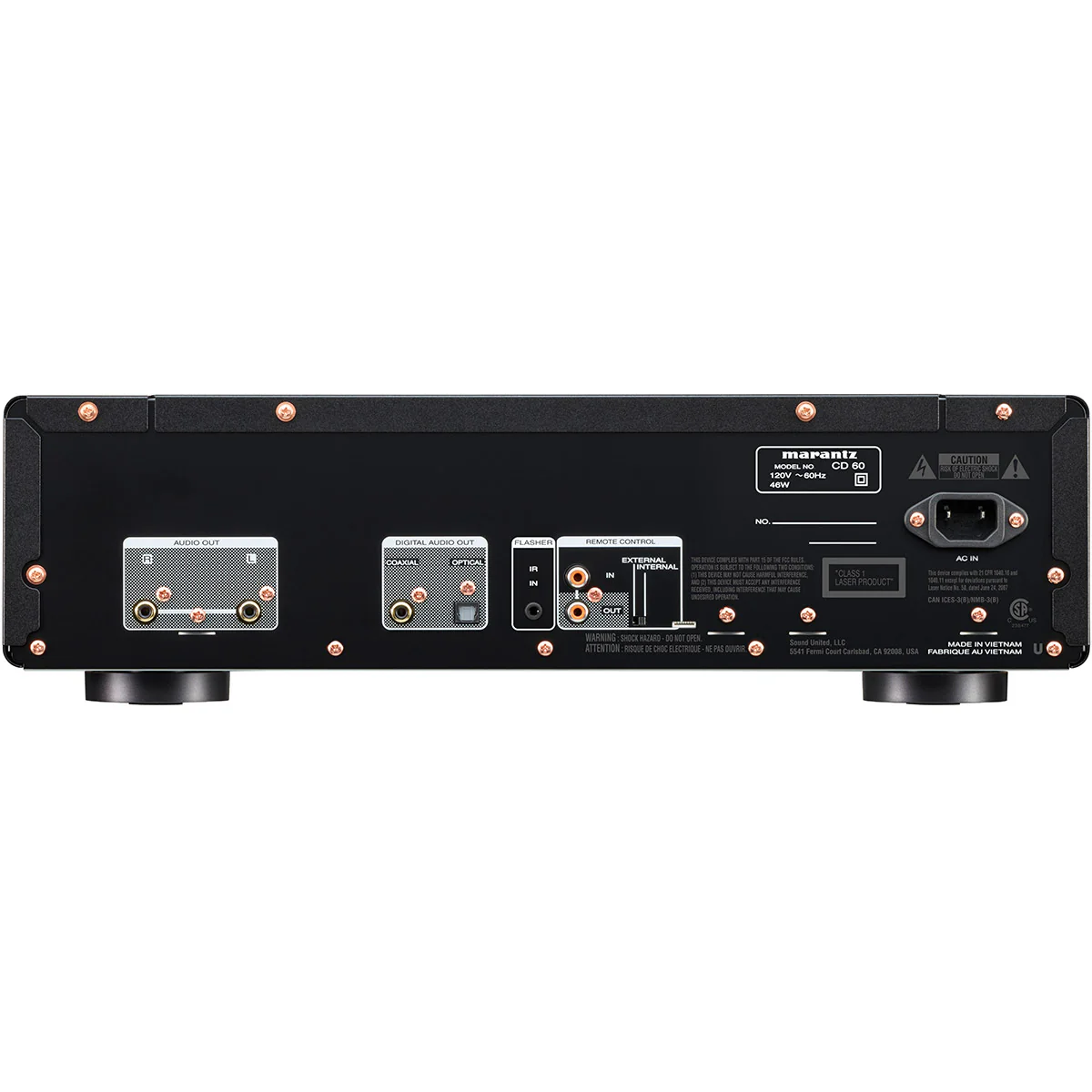 Marantz OPEN BOX CD60 CD Player - Black - A Grade - Image 2