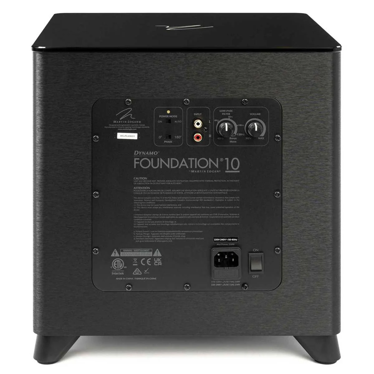 Martin Logan Dynamo Foundation 10 High-Resolution Subwoofer - Image 3