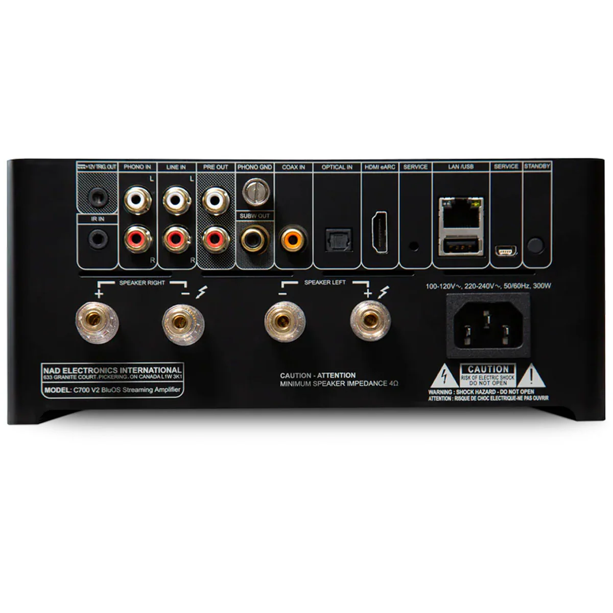NAD C 700 V2 BluOS Streaming Amplifier - HybridDigital UcD Amplifier - Image 3