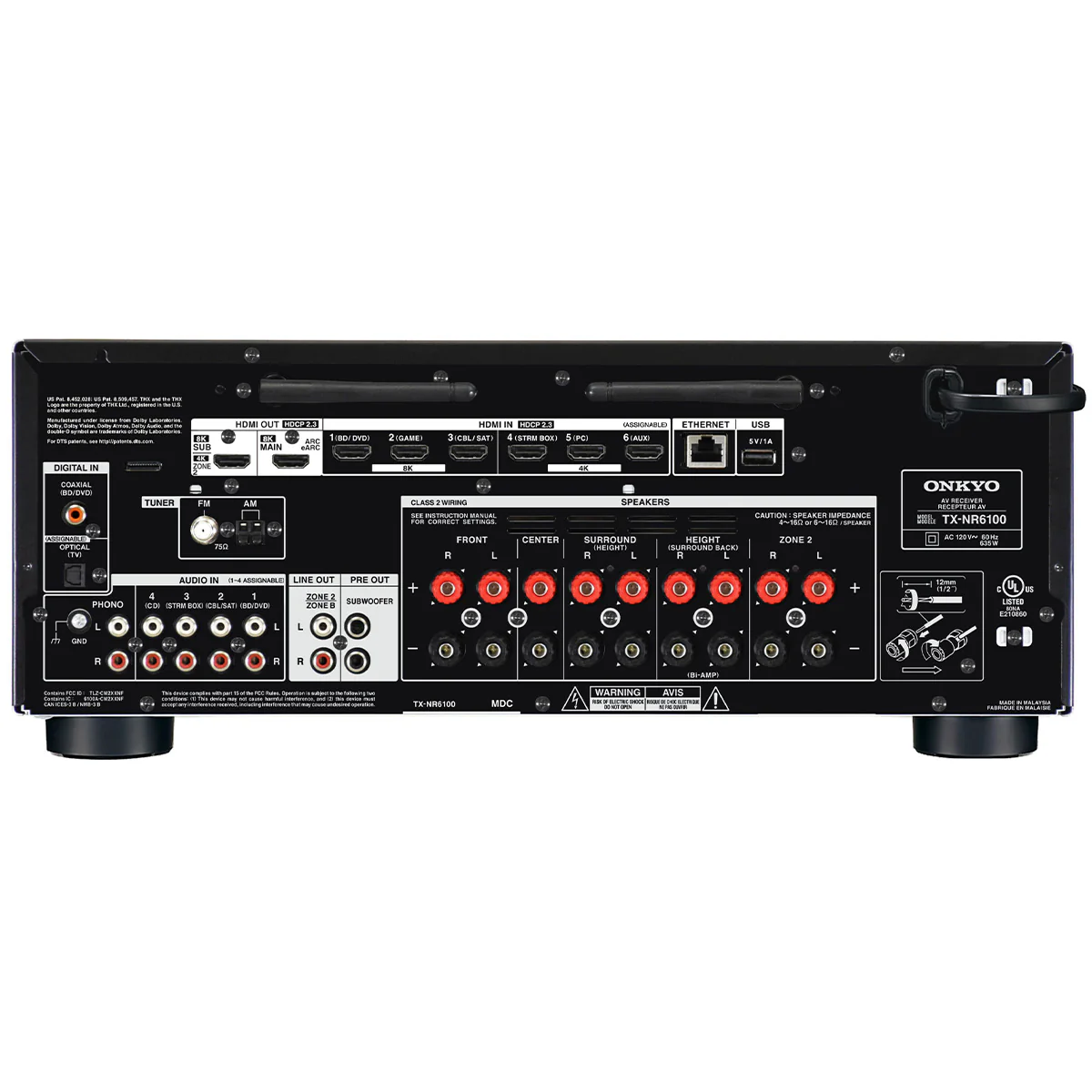 Onkyo TX-NR6100 7.2-Channel THX Certified AV Receiver - Image 4