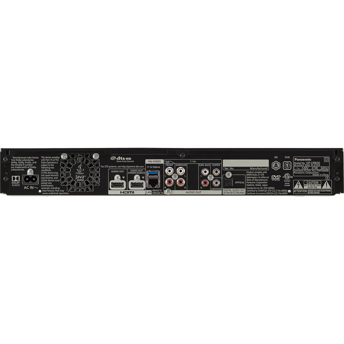 Panasonic DP-UB820-K Blu-ray Player - Image 3