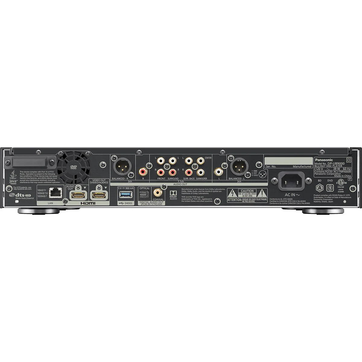 Panasonic DP-UB9000P1K Deluxe Reference Blu-ray Player - Image 3