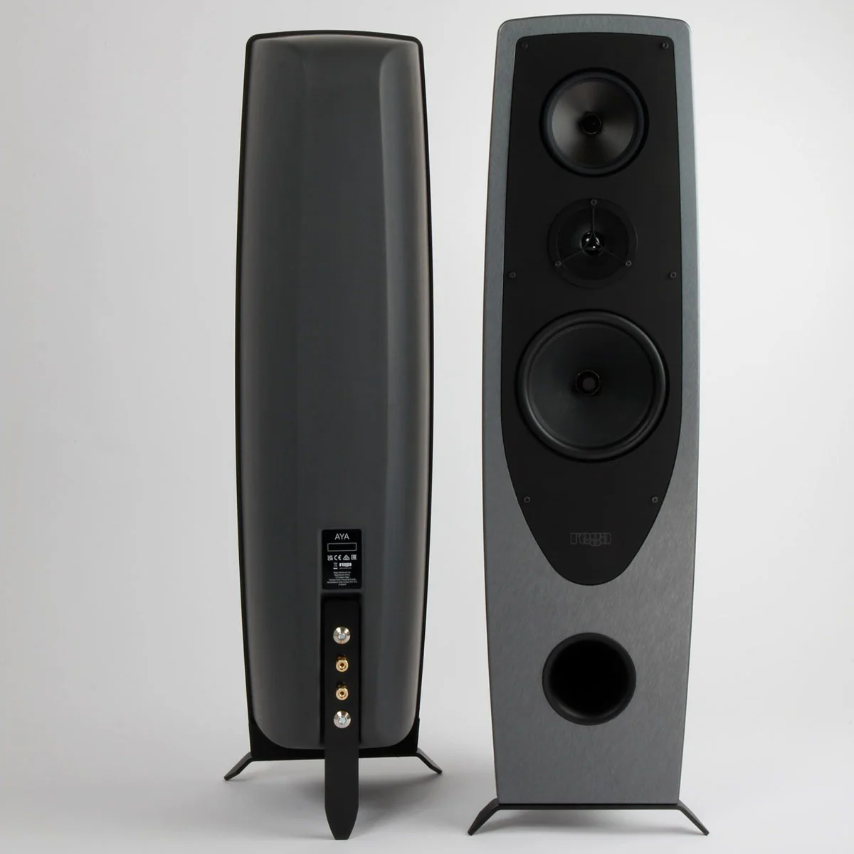 Rega Aya Floorstanding Loudspeakers - Steel and Dark Grey - Pair - Image 4