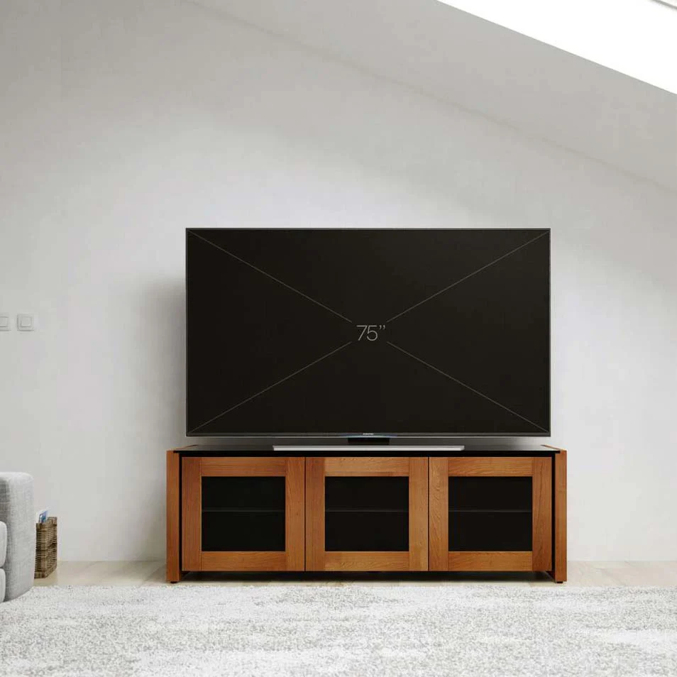 Salamander Designs Elba 237 Triple-Width AV Cabinet - American Cherry - Image 2