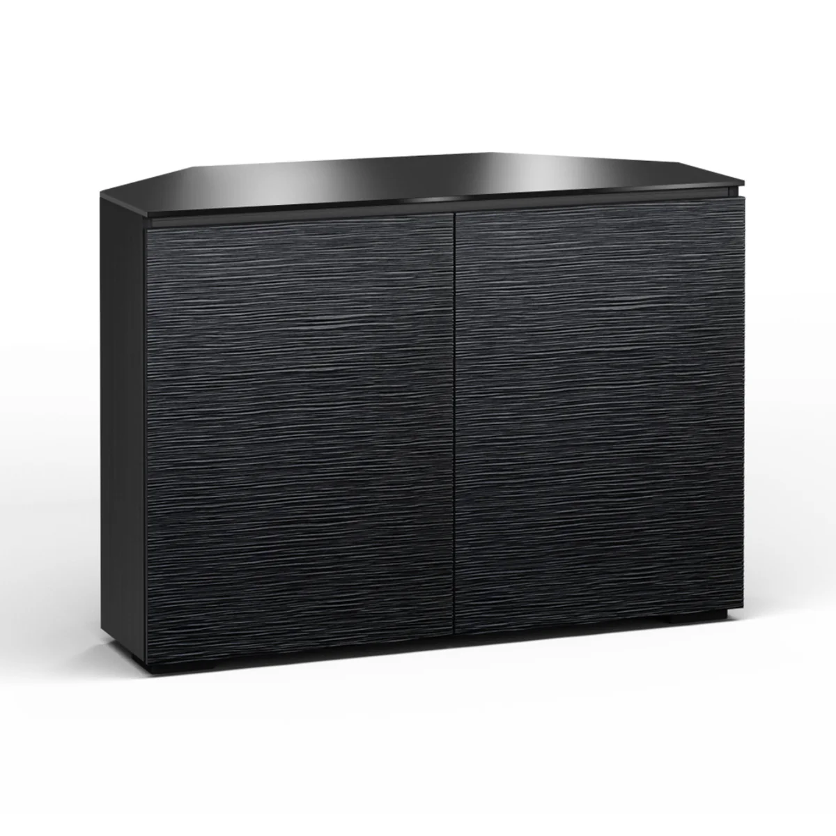 Salamander Designs Chicago 323 Twin-Width AV Cabinet Corner - Black Oak