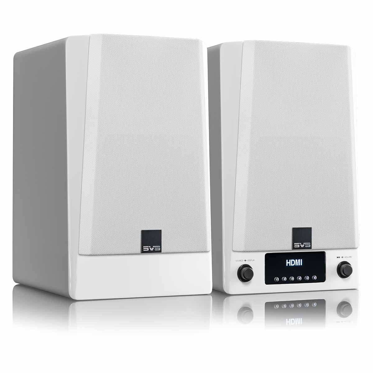 SVS OPEN BOX Prime Wireless Pro Powered Speakers - Gloss White - Pair - A Grade