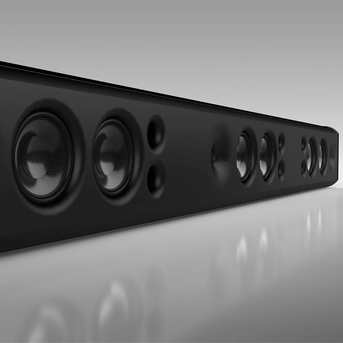 Theory sb85 High Output 3-Channel Passive Soundbar for 85-inch TV's - Black