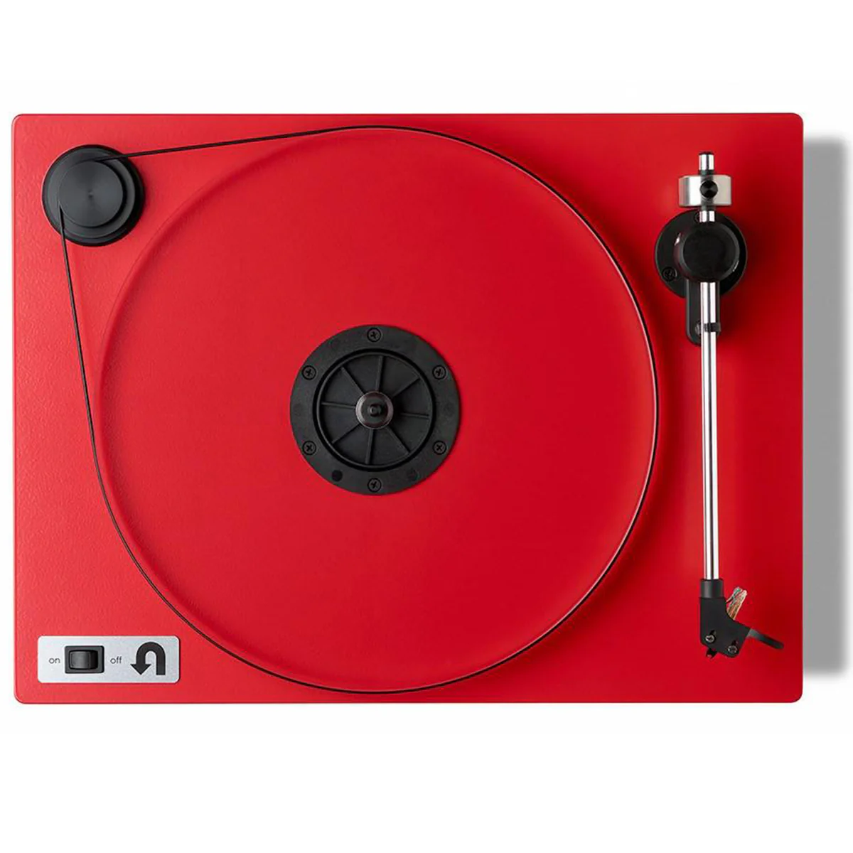 U-Turn Audio OPEN BOX Orbit Plus Turntable w/ Built-In Preamp - Red - Excellent Condition - Image 3