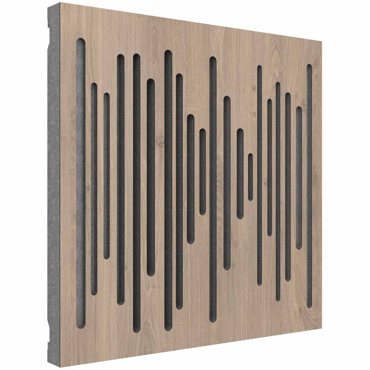 Vicoustic OPEN BOX Wavewood Diffuser Ultra MKII Home Theater Diffusion Wall & Ceiling Acoustic Panel - 3 Pack - Brown Oak - A Grade