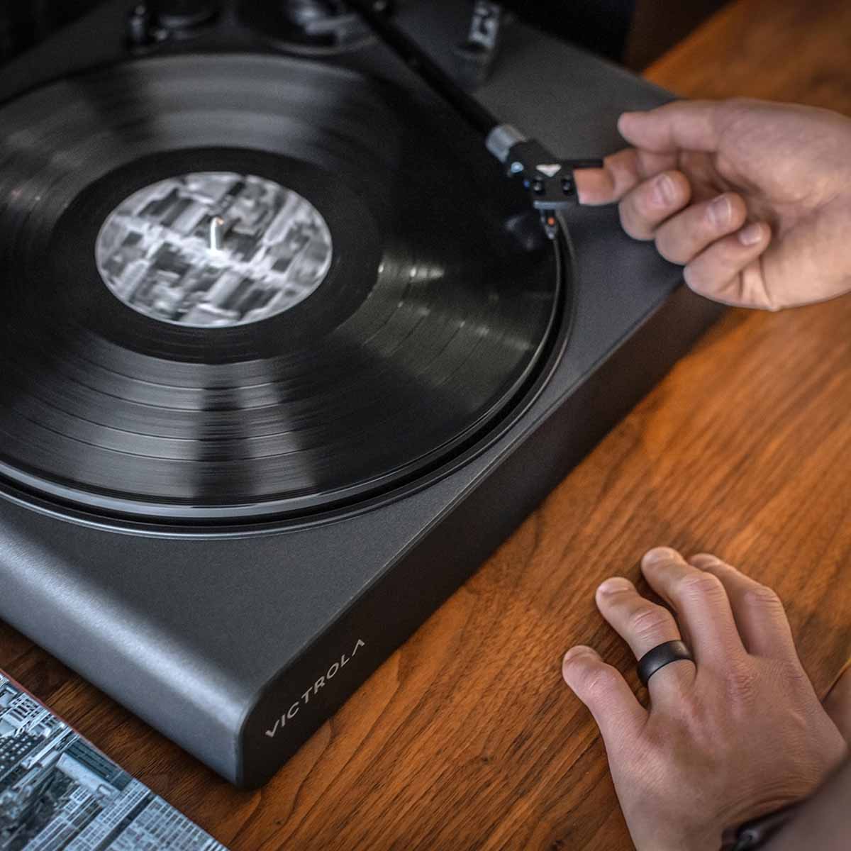 Victrola Stream Onyx Wi-Fi Streaming Turntable - Black - Image 11