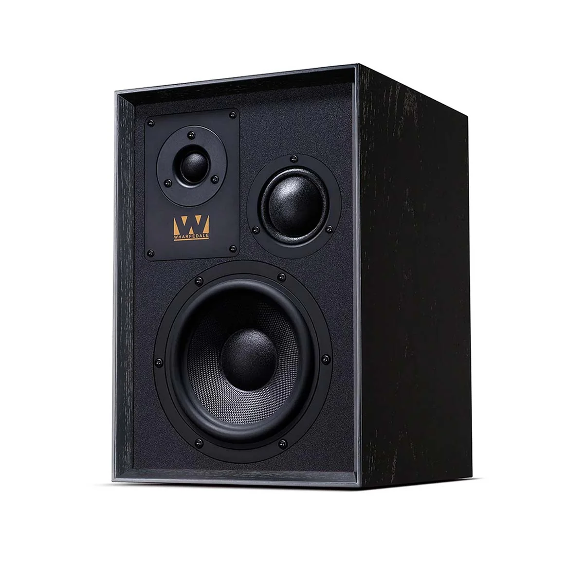 Wharfedale OPEN BOX Super Denton Bookshelf Speakers - Pair - Black Oak - A Grade